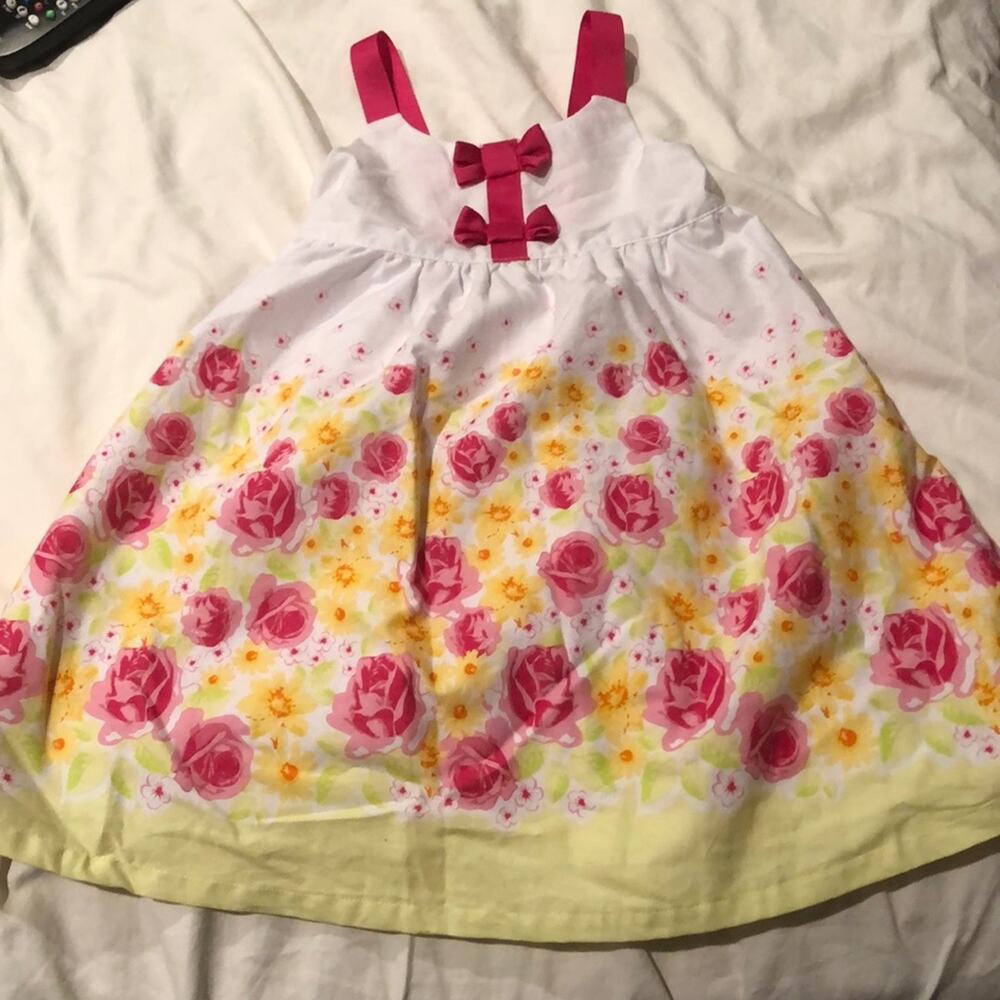 Penelope Mack White floral lined sundress nwot 24M